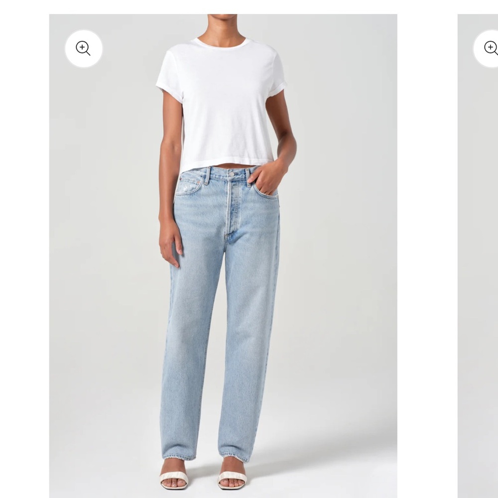 Agolde Women's Light Blue Straight Leg Jeans